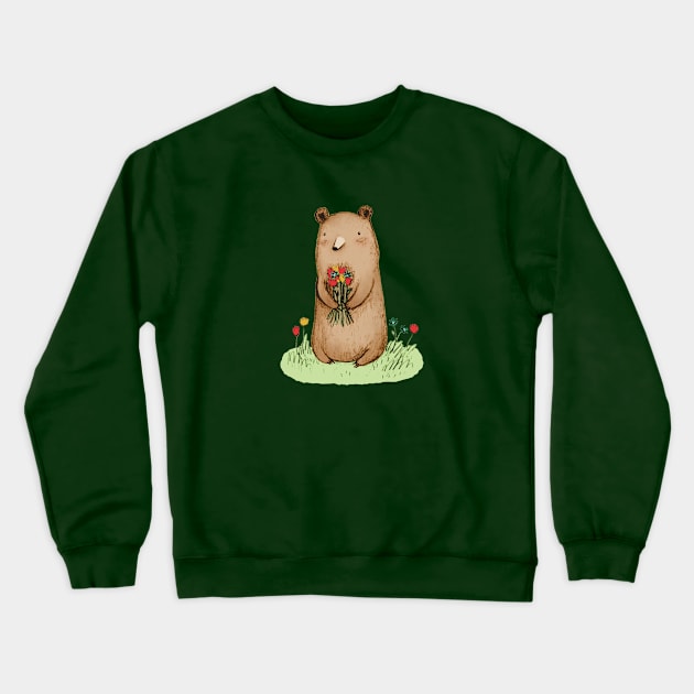 Bear Bouquet Crewneck Sweatshirt by Sophie Corrigan